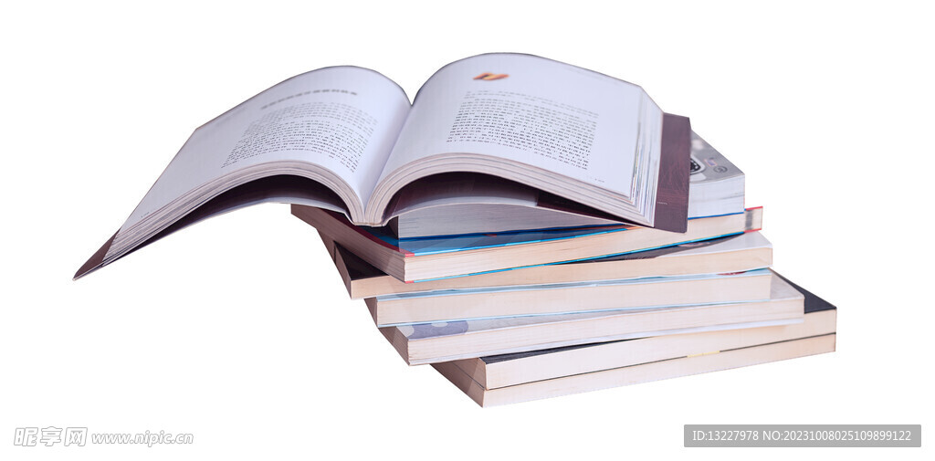 翻开的书