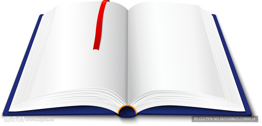 翻开的书