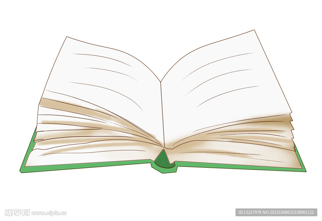翻开的书