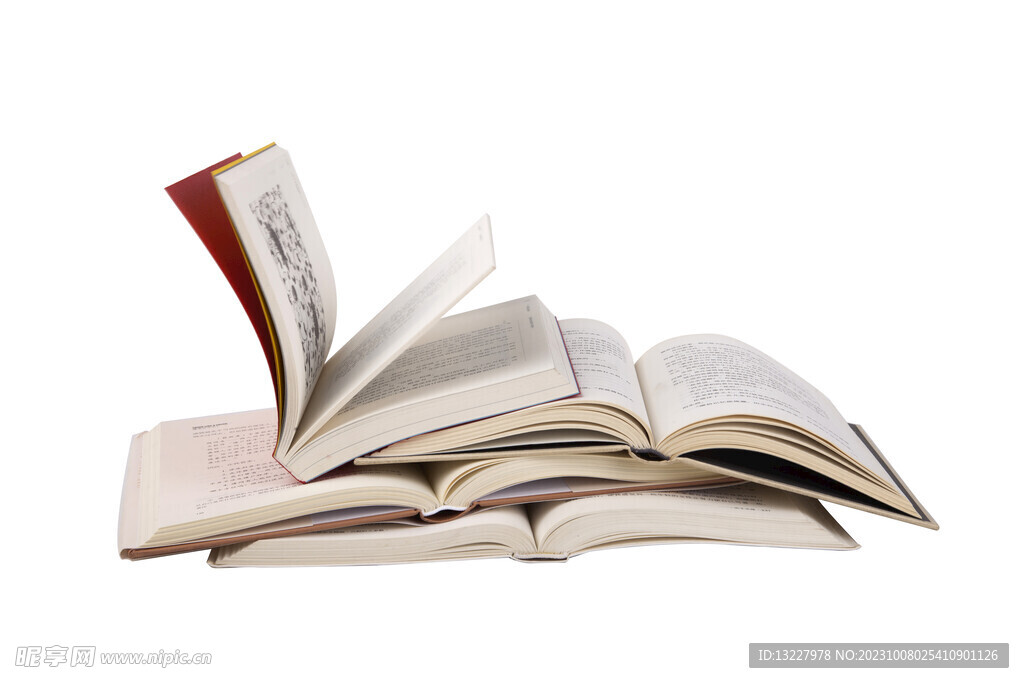 翻开的书