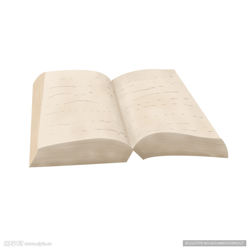 翻开的书