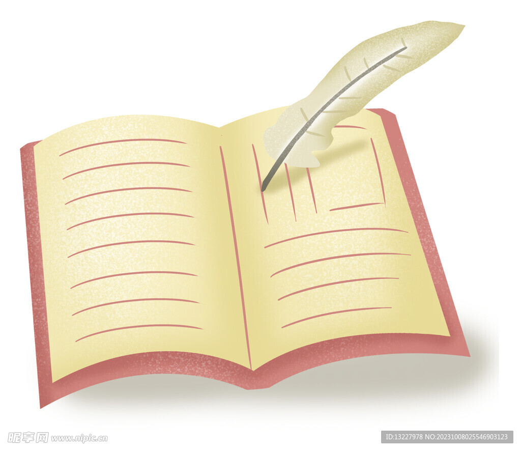 翻开的书