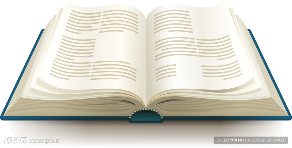 翻开的书