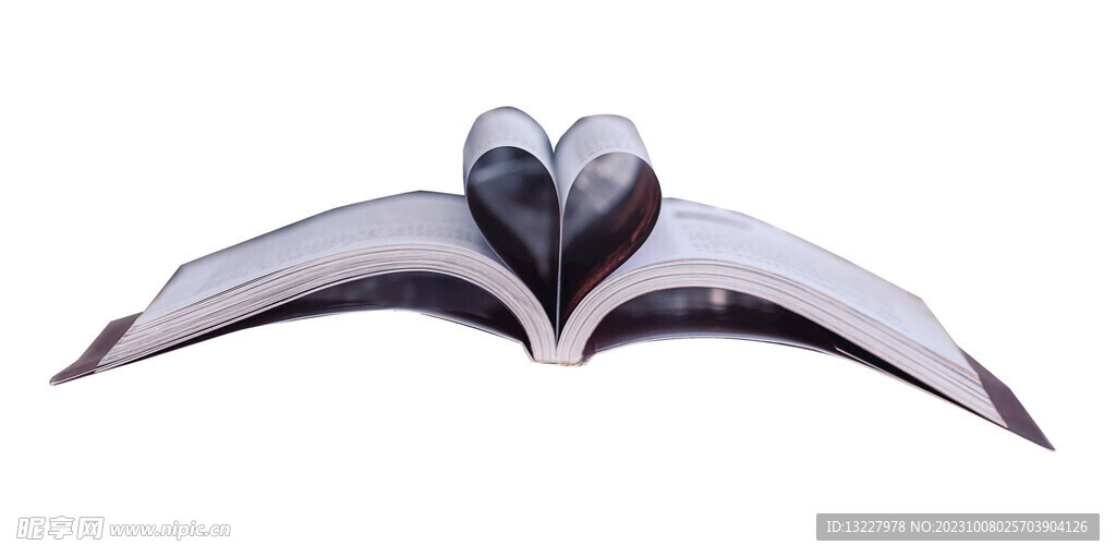 翻开的书