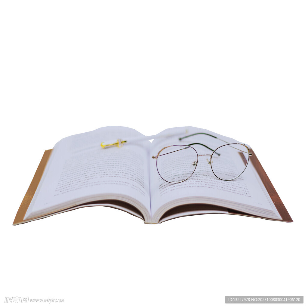 翻开的书