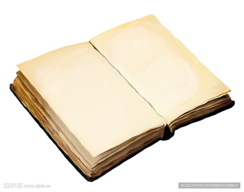 翻开的书