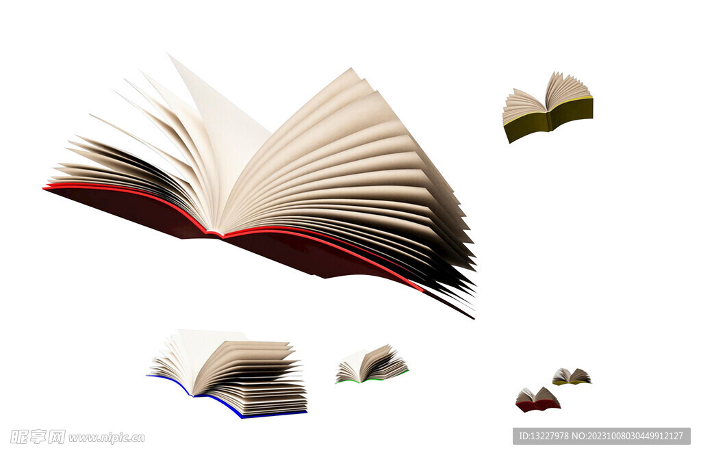 翻开的书