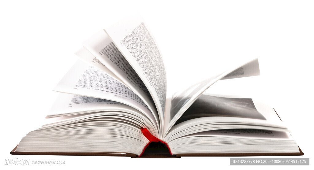 翻开的书