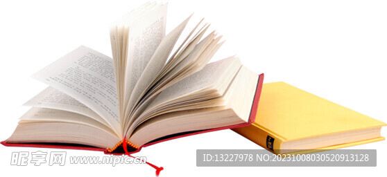 翻开的书