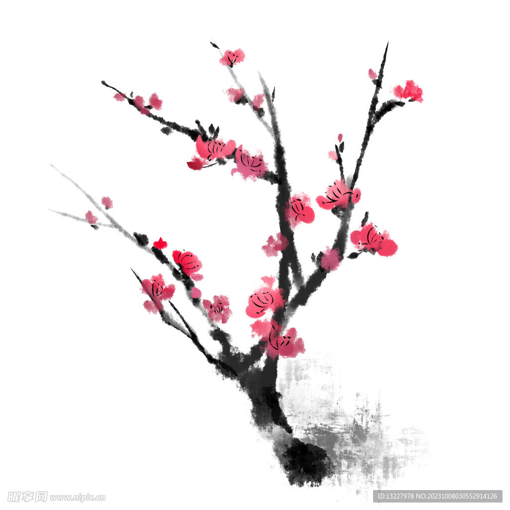 水墨梅花