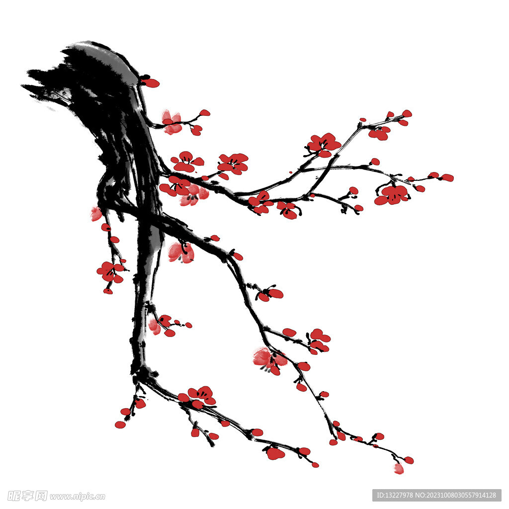 水墨梅花