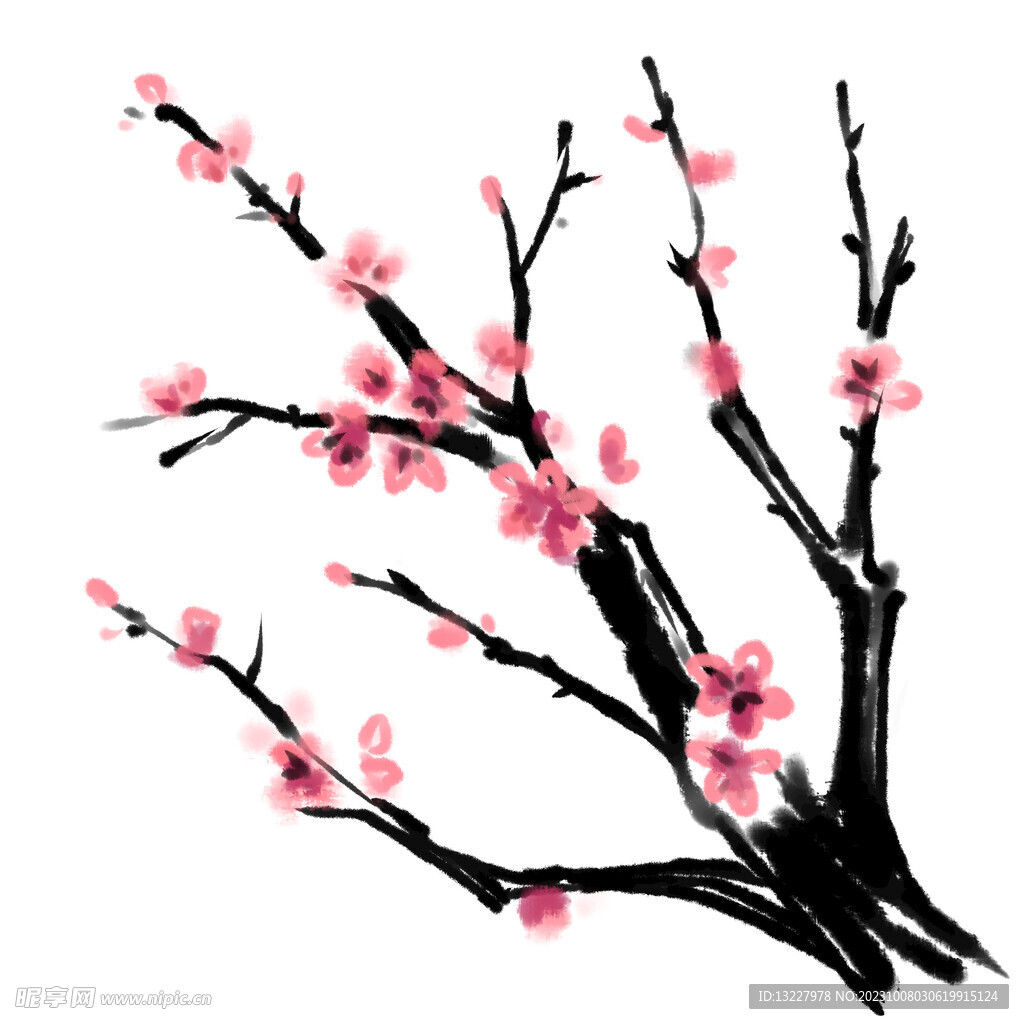 水墨梅花