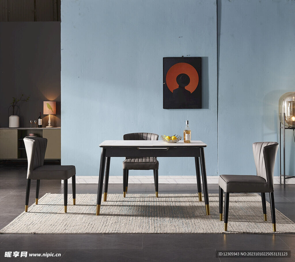 意式客厅餐桌椅