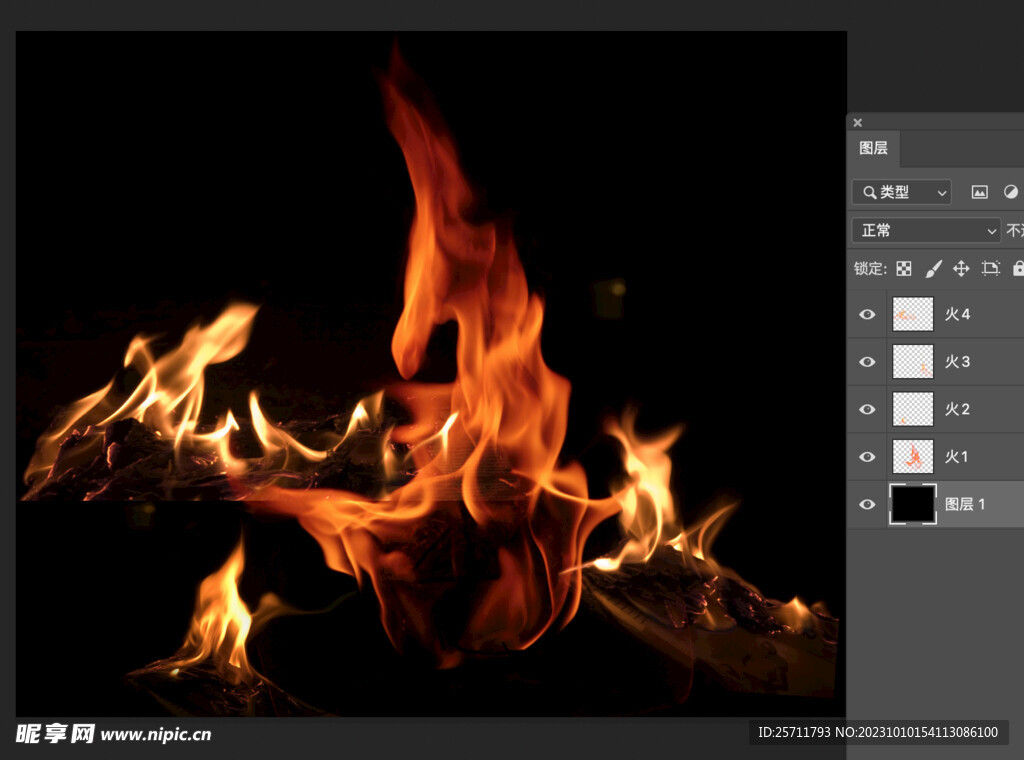 多个分层火焰PSD