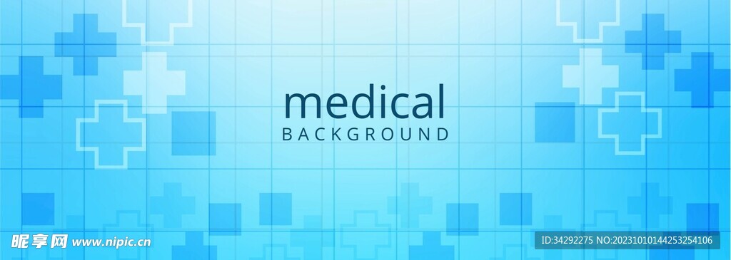 蓝色医疗背景