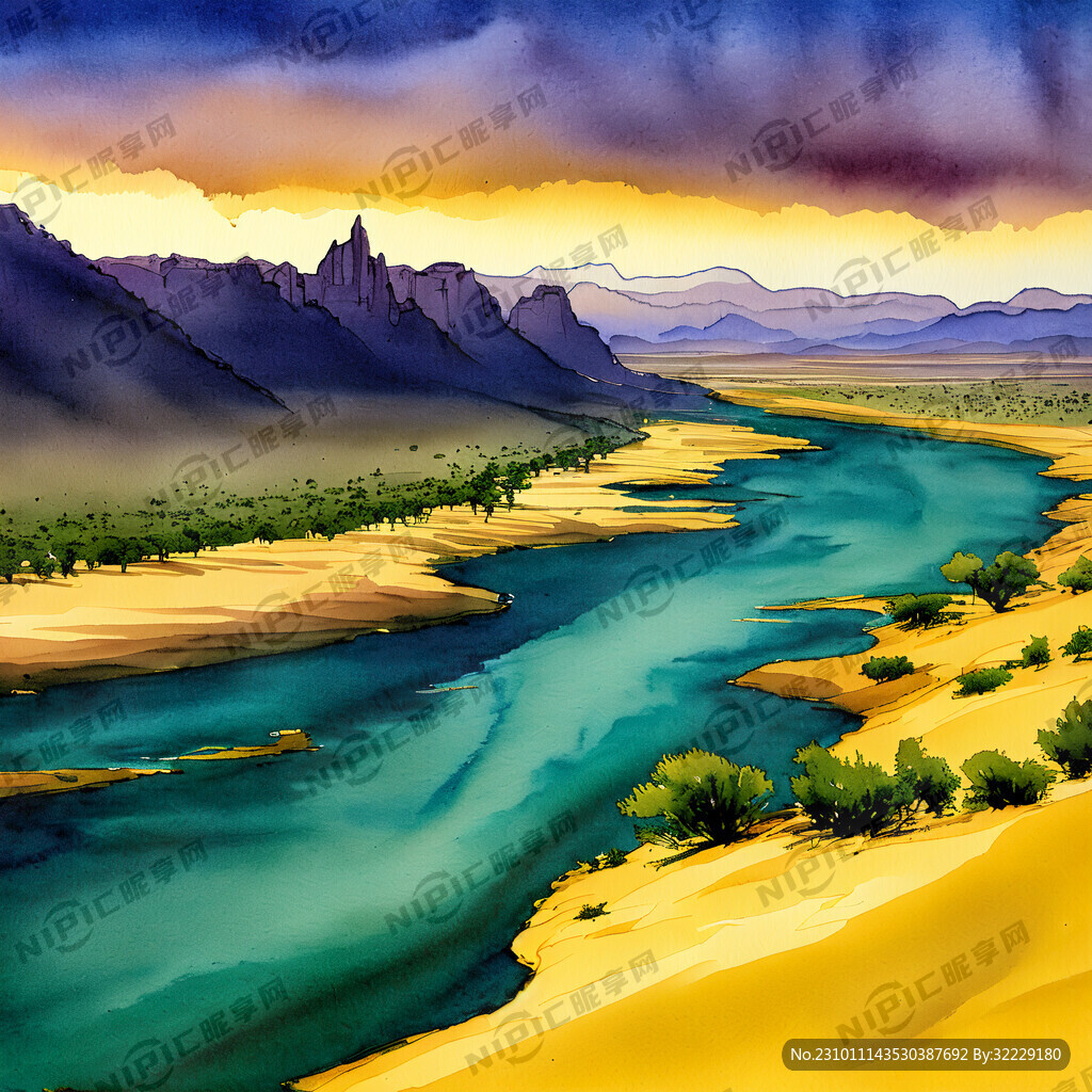 超大广角 俯视视角 大漠孤烟直