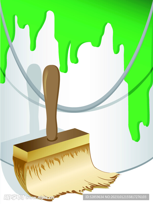 油漆涂料刷子滴挂