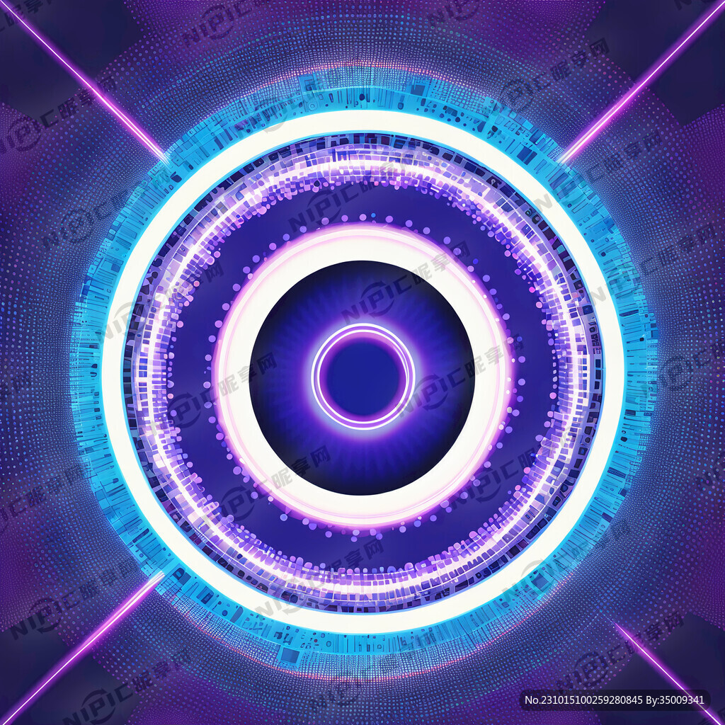 光圈 光点 射线 科技元素