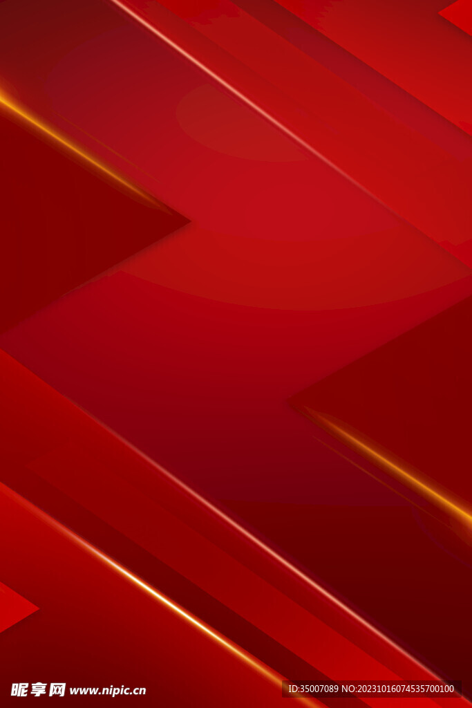 红色背景展板