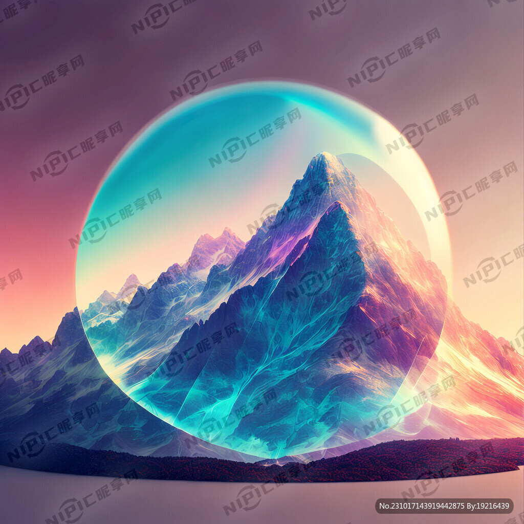 山 透明感 全息色