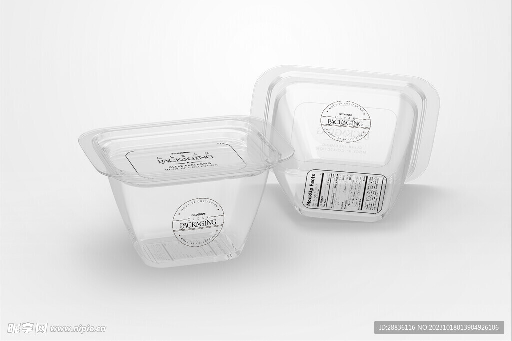 透明塑料盒样机