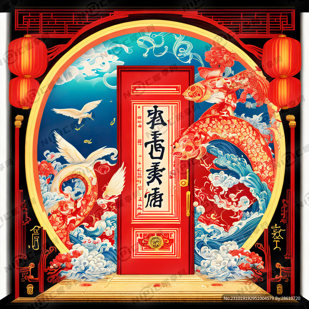 突出开门红3个字 生意兴隆