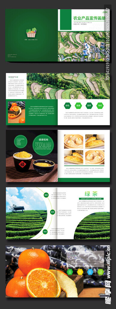 有机种植农产品宣传册农业画册