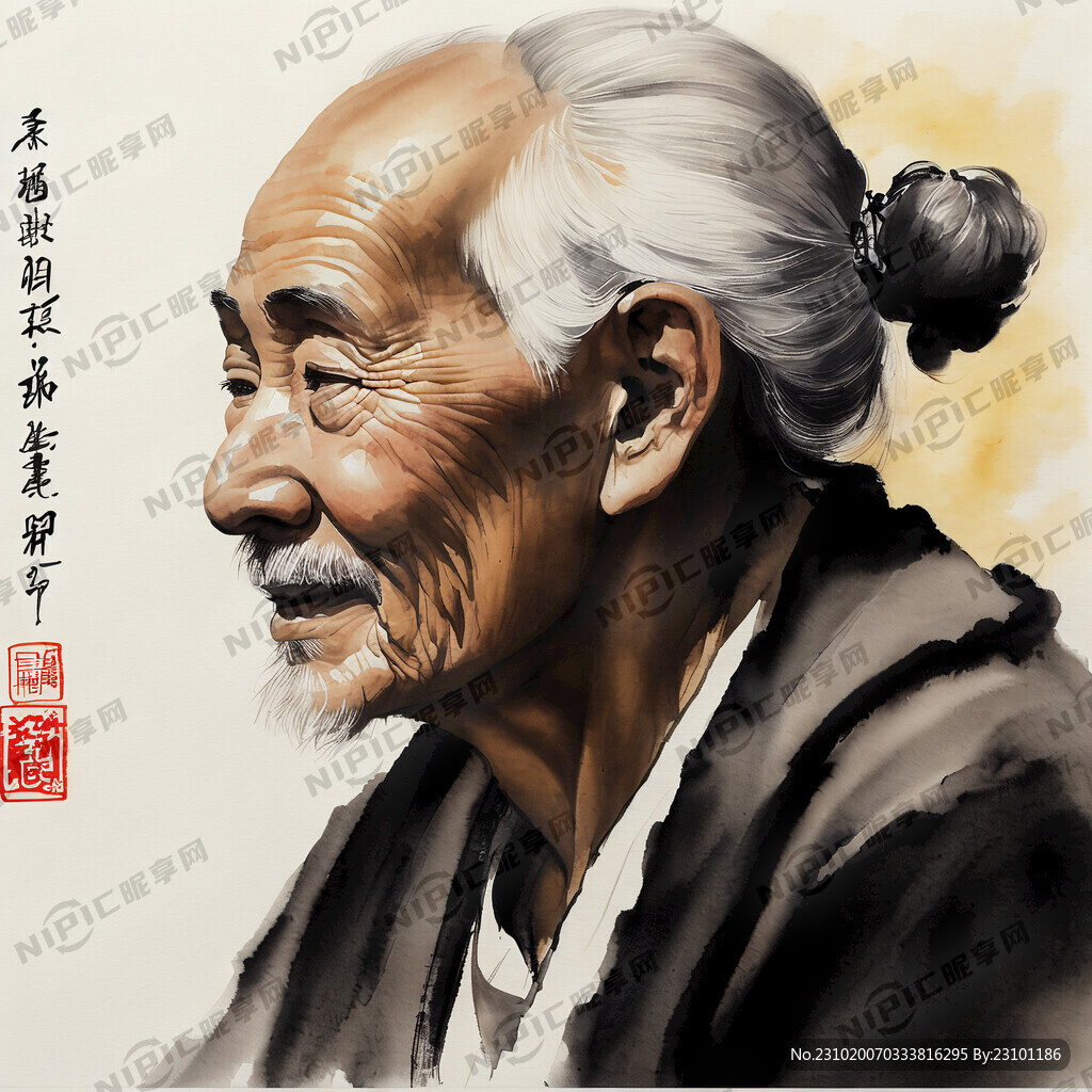 健康的中国老人 阳光 开心