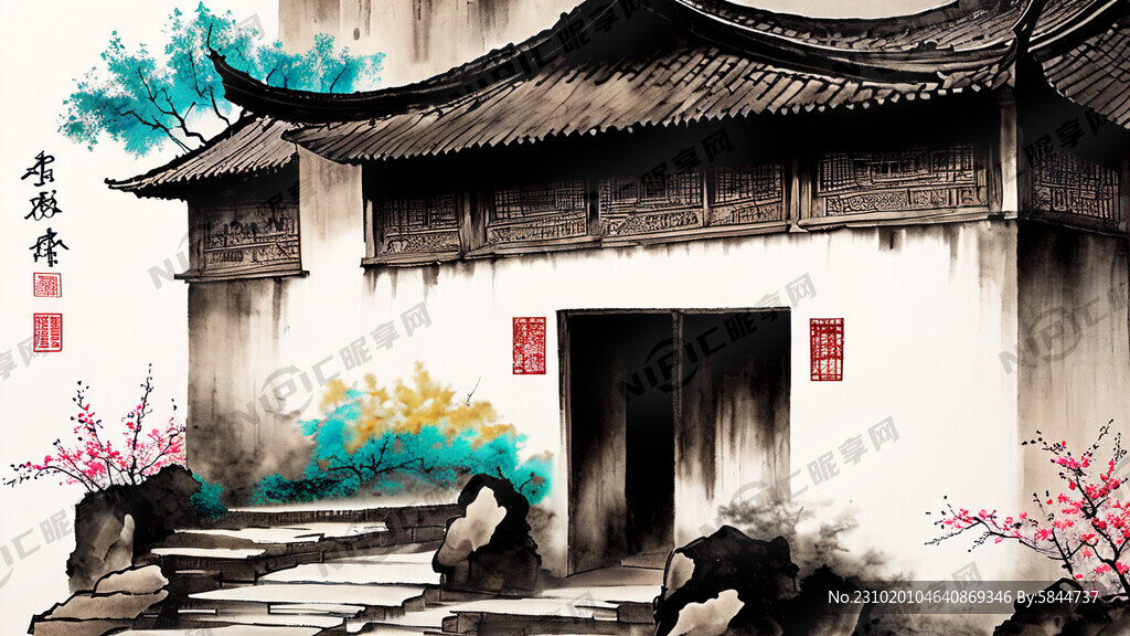 清廉村居形象墙中国风