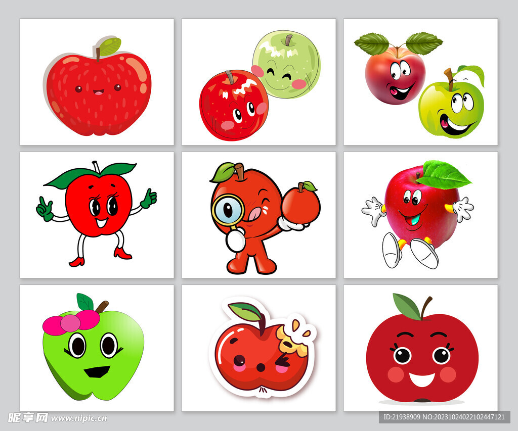 卡通苹果