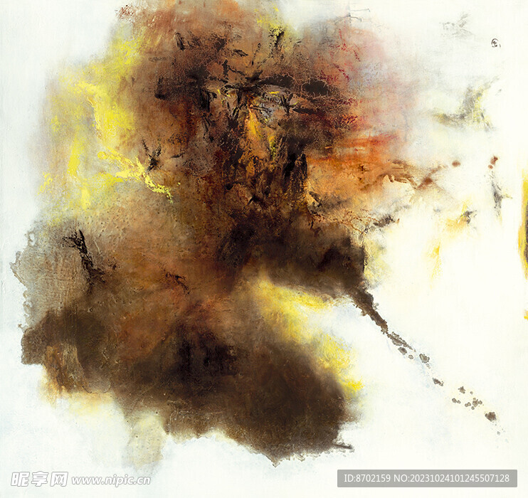 赵无极抽象油画