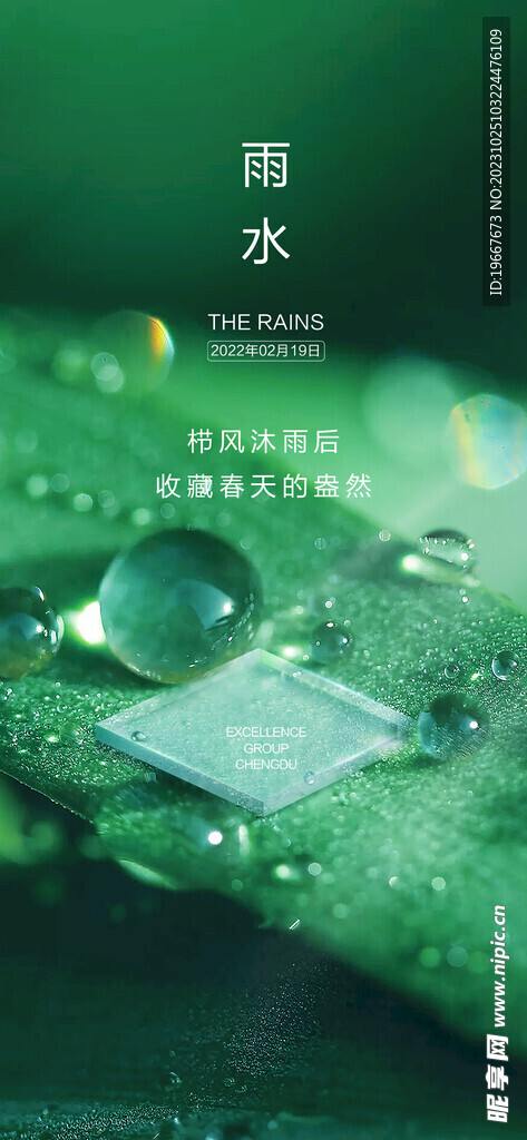 雨水海报 