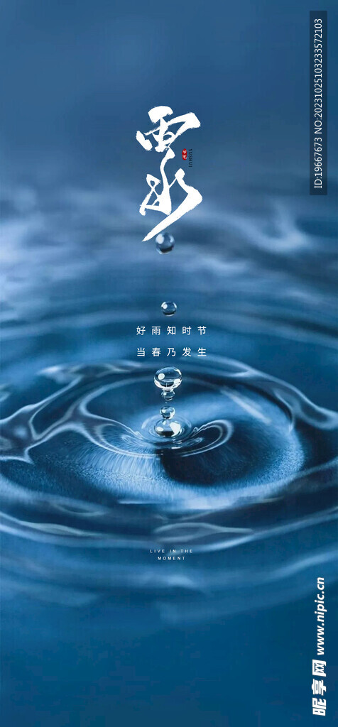 雨水海报 