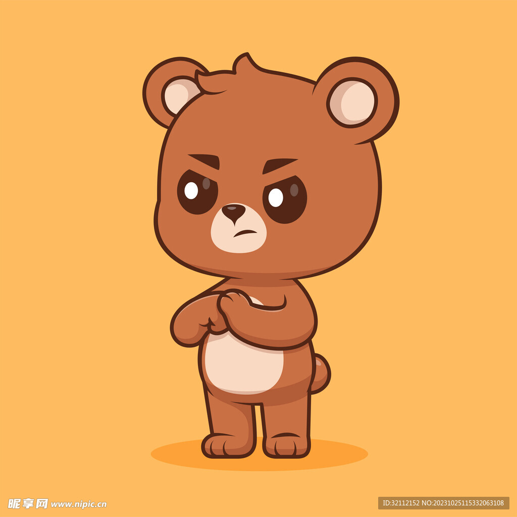 矢量卡通小熊