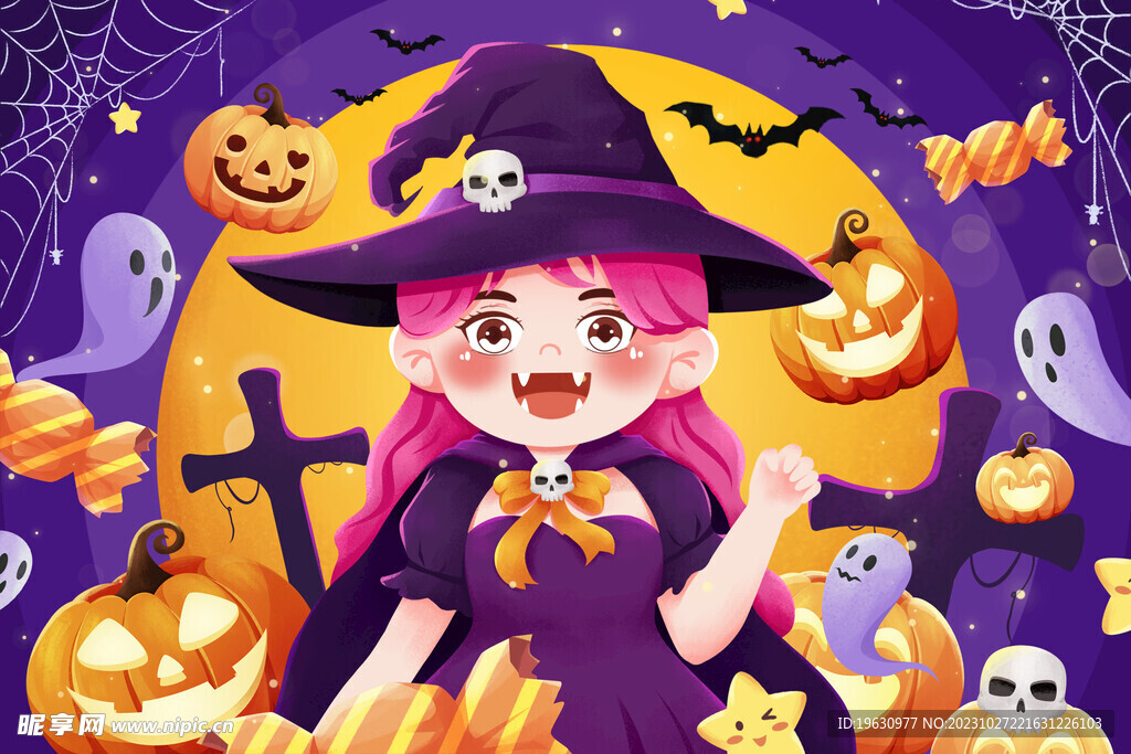 万圣节插画
