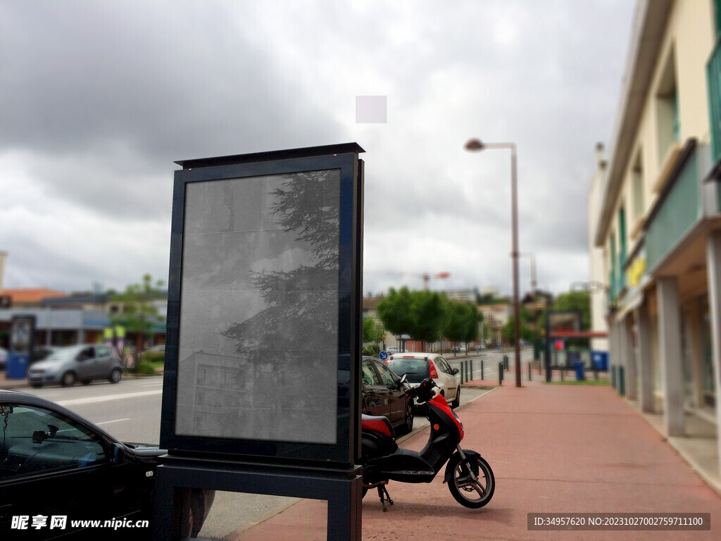 街头灯箱样机