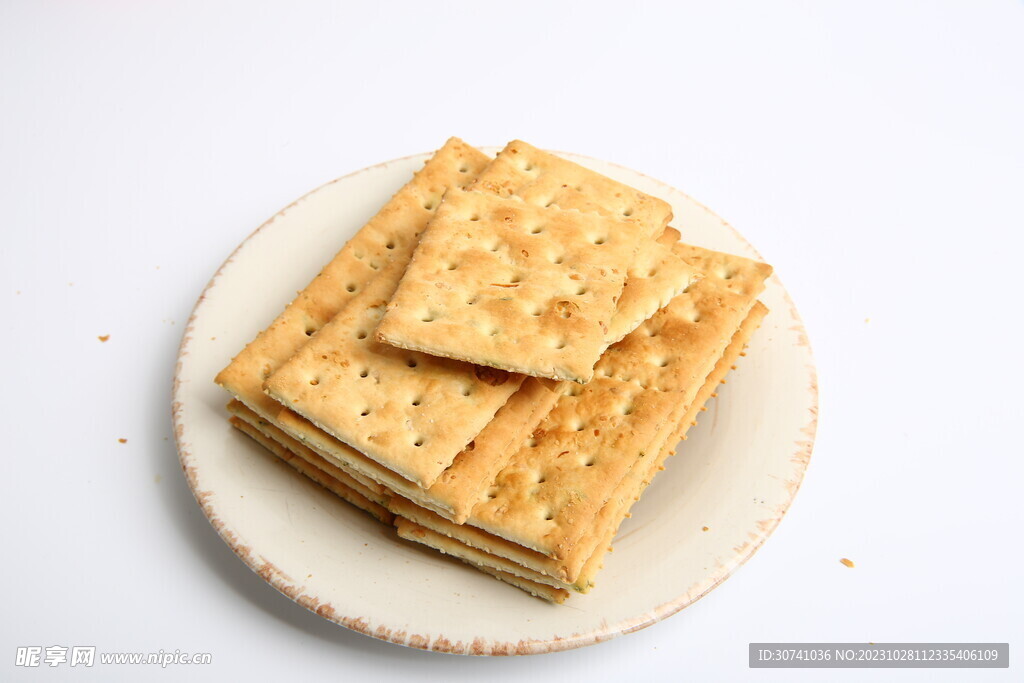饼干白底