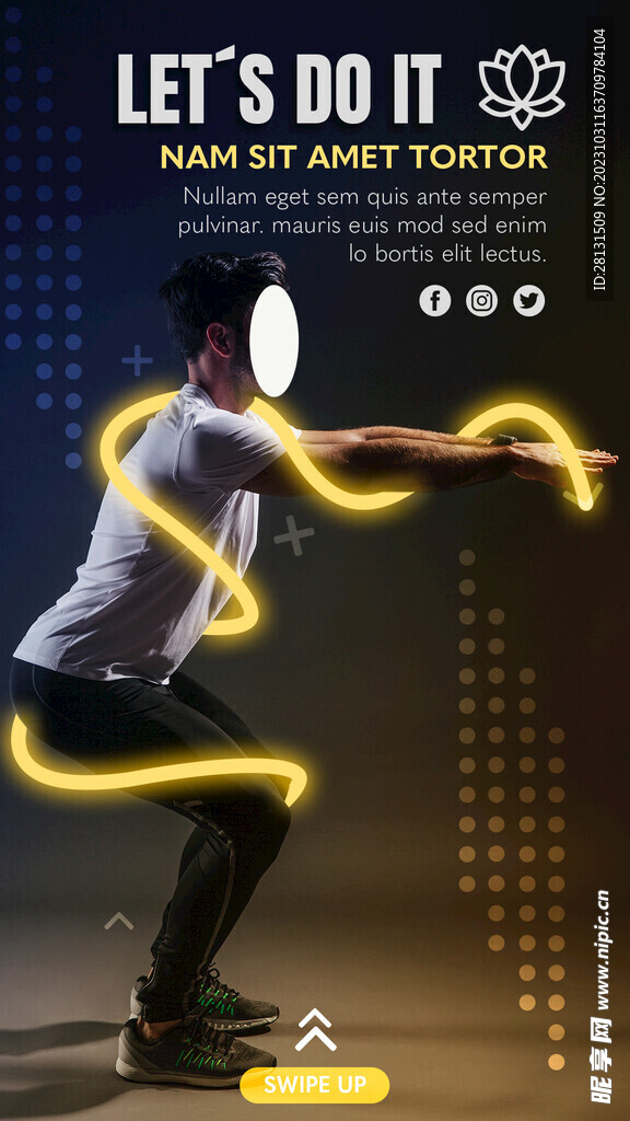 健身运动炫酷炫光