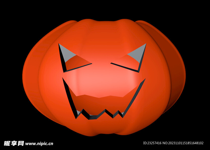 万圣节南瓜立体模型