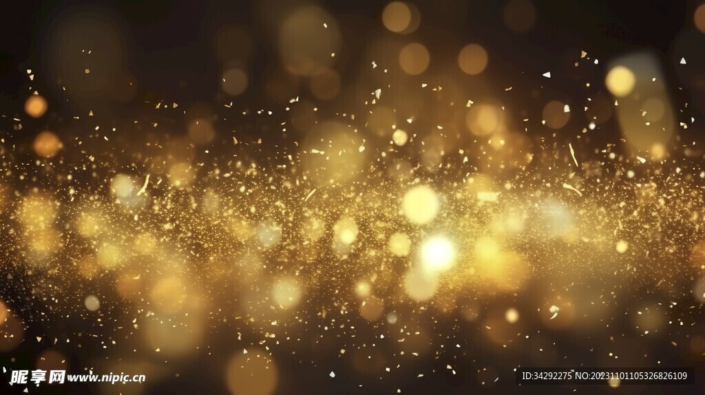金色粒子辉煌背景