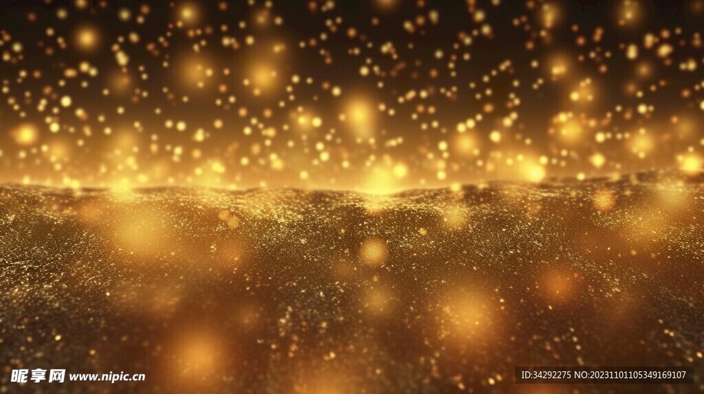 金色粒子辉煌背景
