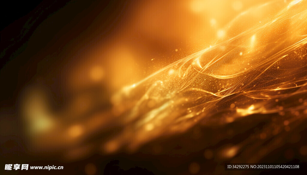 金色粒子辉煌背景