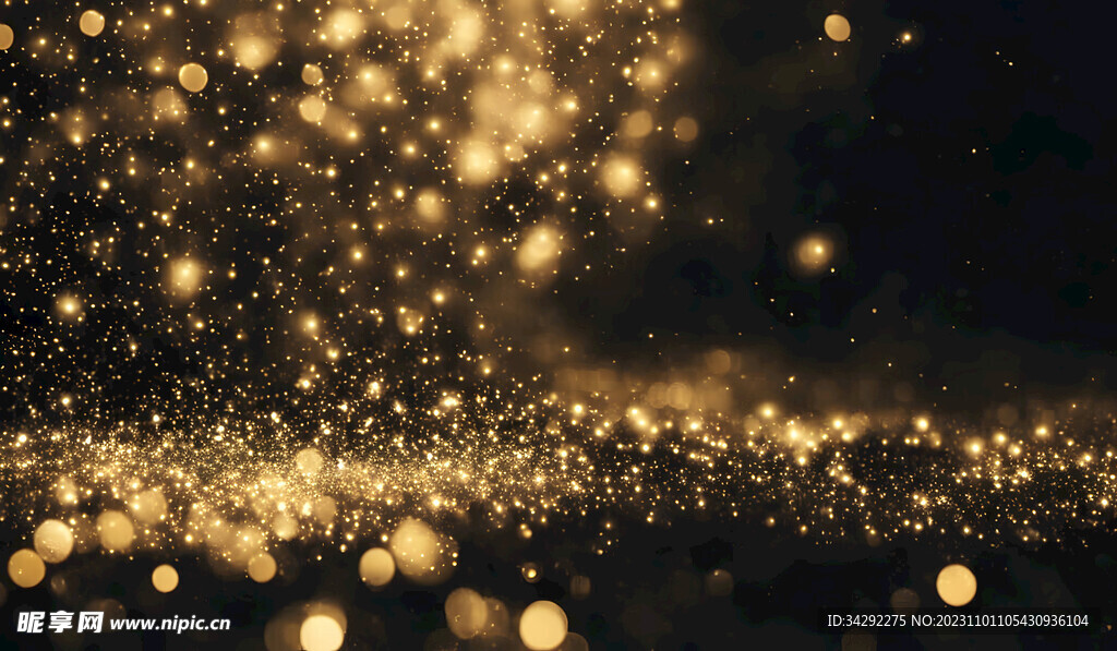金色粒子辉煌背景