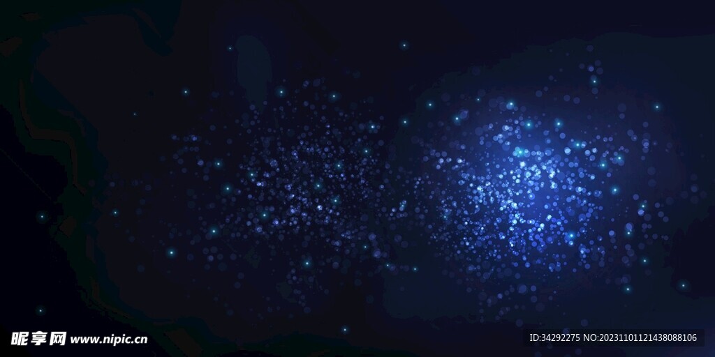 蓝色光粒子