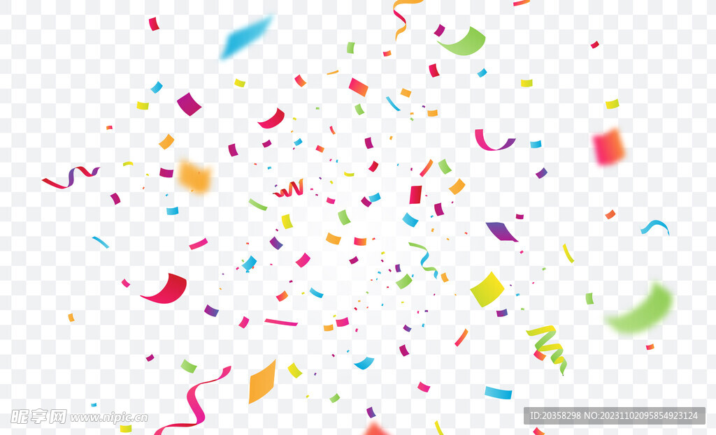 五彩纸屑背景