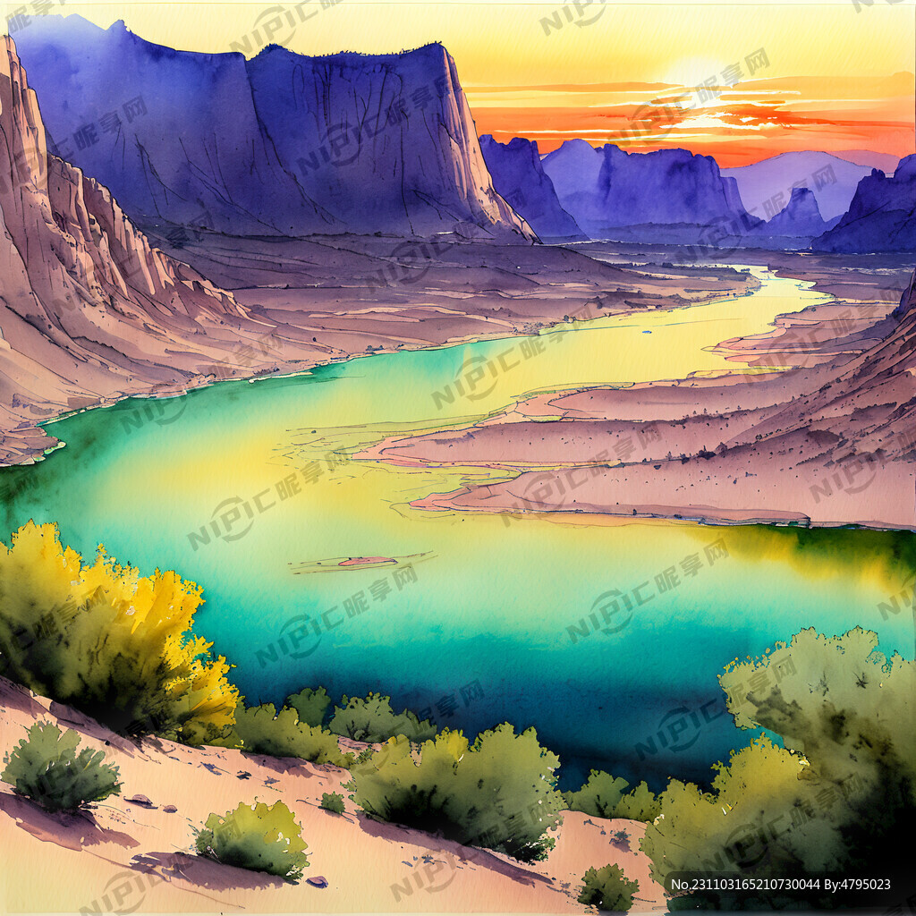 超大广角 俯视视角 大漠孤烟直