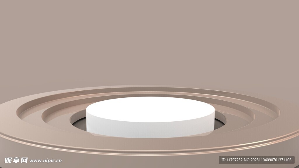 金色 阶梯 3D展台 背景