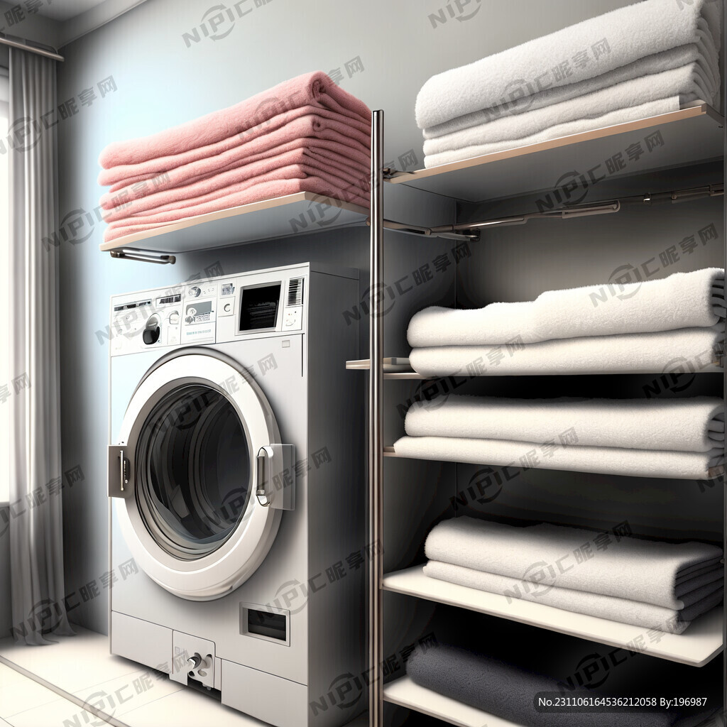 多层毛巾架 浴室 洗衣机