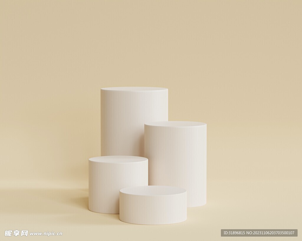 立体展台 C4D电商海报 台子