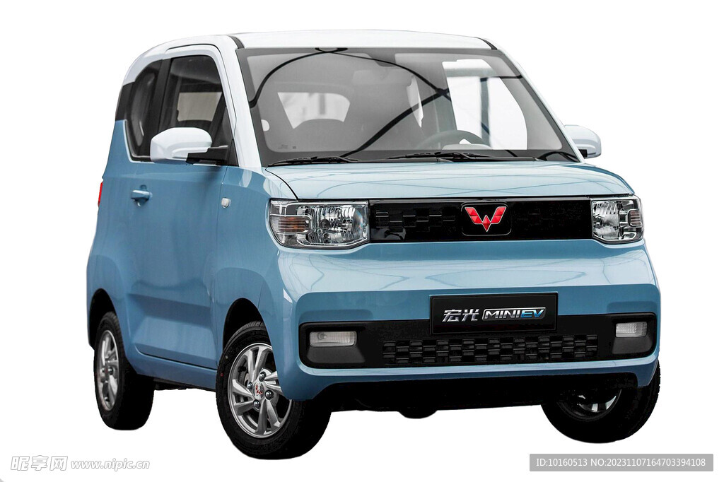 五菱迷你宏光汽车   蓝色